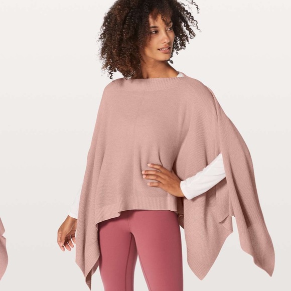 lululemon athletica Accessories - NWT Lululemon pink Forward Flow Cape
Heathered Mink Berry poncho